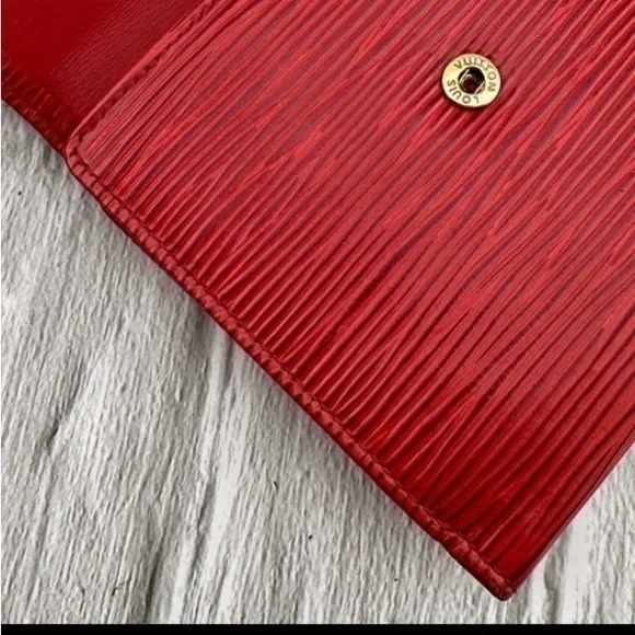 AUTHENTIC Louis Vuitton Marco Wallet. Red.